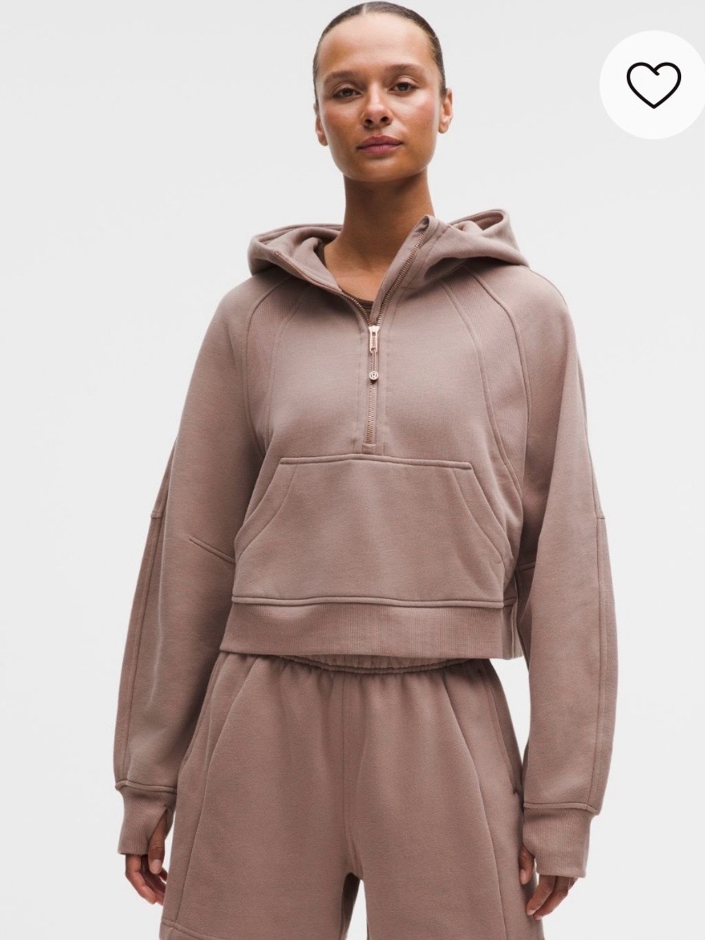Lululemon Scuba Oversized Full-Zip Hoodie – Ashen Rose/Rose Gold – XS/S-NWT